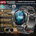 2026New Military Tank GPS SmartWatch Offline Map 10ATM Swim 2GB RAM Music Altitude Compass Bt Call Fitness Sports Smartwatch Men