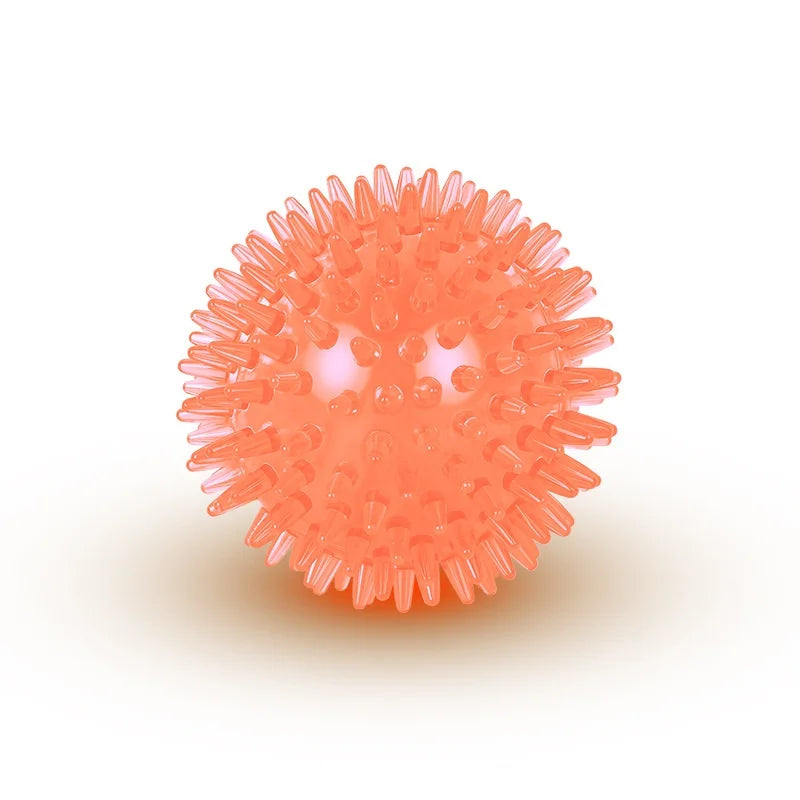 Pet Toy Ball for Cats And Dogs - Sounding Tooth Cleaning Chew Ball Training Teeth Accessories Thornless Chewing Toy for Puppy