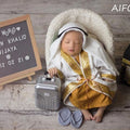 Newborn Photography Props BABI Boy Clothes Creative Mini Suitcase Luggage Baby Photo Props Accessories Store Arab Robe Costum