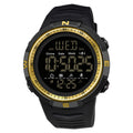 SANDA Fashion Men's LCD Digital Casual Date and Week Alarm Waterproof Sport Silicone Strap Military Electronic Watch