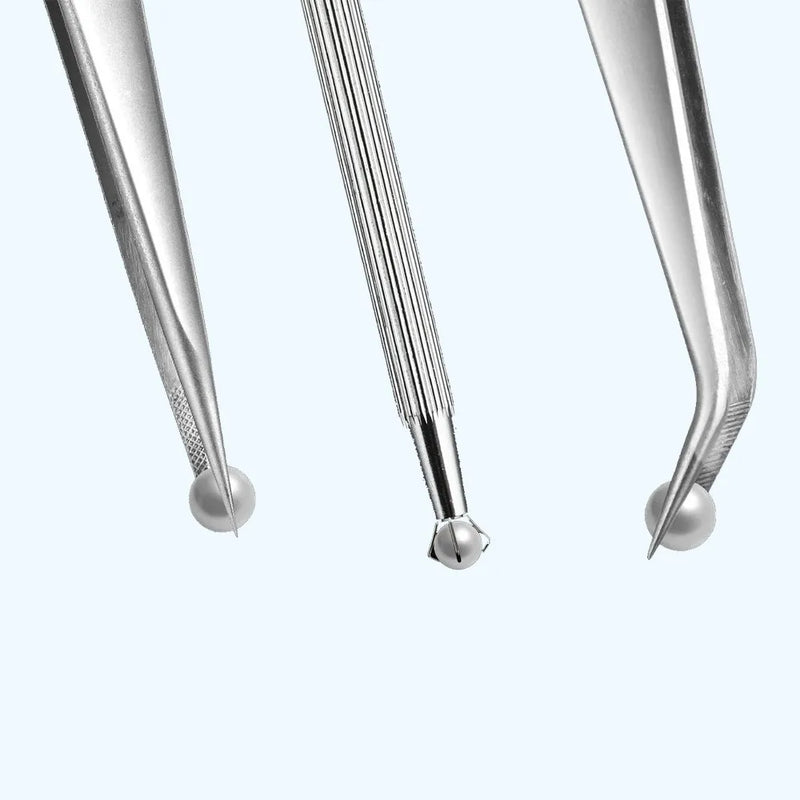 3 Pack Diamond Holder Pick Up Tool - Stainless Steel Tweezers with Claw and Stone Jewelry Grabber - Visuel 5 | SAMAG