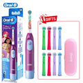 Oral B DB5510K Electric Toothbrush Children Rotary Teeth Brush Soft Bristles 2Min Timer Waterproof Battery Powered For 3-12 Ages