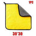 Double Layer Wash Cloth Microfiber Car Cleaning Towels 30X60cm 1/2/3/6/10pcs Soft Quick Drying for Windows Mirrors Wiping Rags