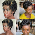 613 Blonde Pixie Cut Short Bob Loose Wave Human Hair Wigs Chocolate Brown Short Bob 13x4 Transparent Lace Front Wigs Preplucked