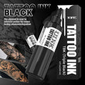 DQFART 240ml Triple Black/Withe Professional Tattoo Ink For Permanent Semi-permanent Skin Body Art Pigment Tattoo Supplies