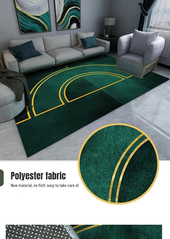 Modern Luxury Rugs Living Room Decoration Home Large Carpet for Bedroom Children's Room Decor Floor Mats Green Porch Doormat