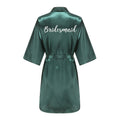 Wedding Party Team Bride Robe With White Letters Kimono | SAMAG