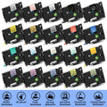 6/9/12/18/24mm for Brother Tape 12mm Compatible TZE Label Tape TZE231 221 for Ptouch PTH110 H107 P710BT H105 E550W Label Printer