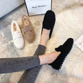 Lambwool Moccasins Femme Curly Sheep Fur Flats Woman Warm Plush Loafers Winter Cotton Shoes Women Furry Snow Boot