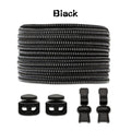 1 Pair Elastic Shoelaces Kit with Push Button Lock Stretch No Tie Shoe Laces for Running Sneakers Sports Shoes Adults Kids