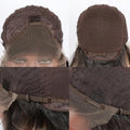 Natural Black Short Wavy Synthetic Black Lace Front Wigs For Women Hair Side Part Heat Resistant Fiber Short Black Wigs