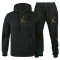 Autumn_Winter Men's jogging Fitness sportswear Set_ Fashionable long - sleeved sweatshirt + casual pants 2 - piece | SAMAG