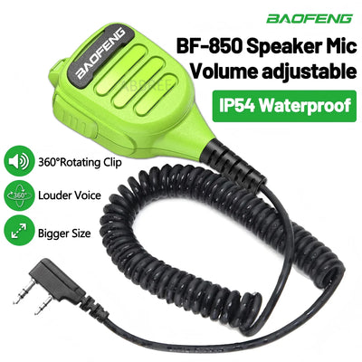 BAOFNEG BF-850 Walkie Talkie Speaker Mic Dual PTT IP54 | SAMAG