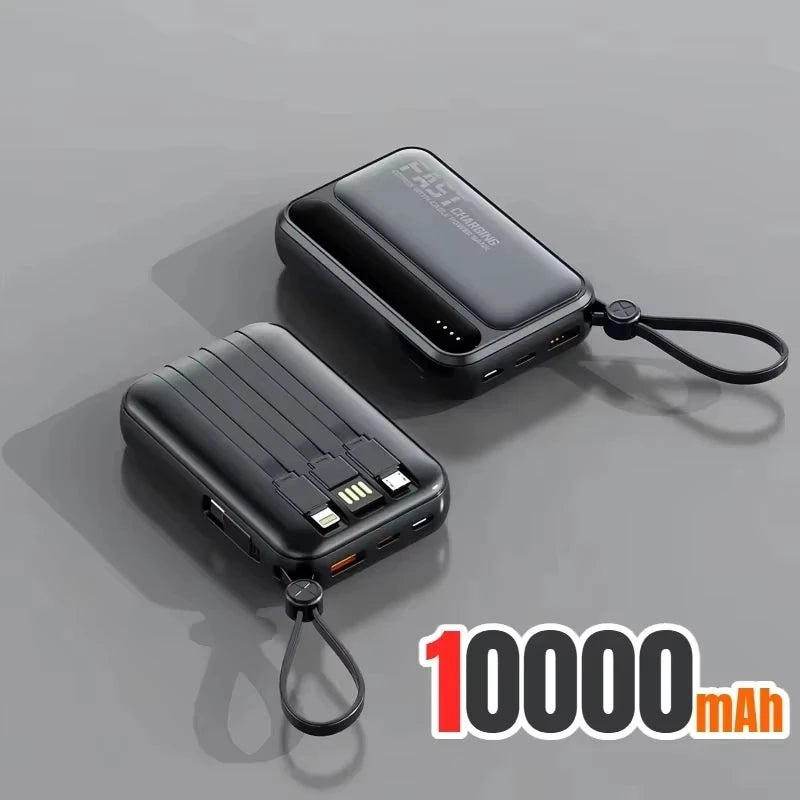 120W 500000mAh PowerBank Large Capacity 4 In1 Cables Intelligent Digital Display Light Portable Powerbank For iPhone Huawei 2026
