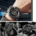 SMAEL Luxury Stopwatch Electronic Watch Men's Fashion Outdoor Countdown Army Military Men Student Alarm Digital Wristwatches