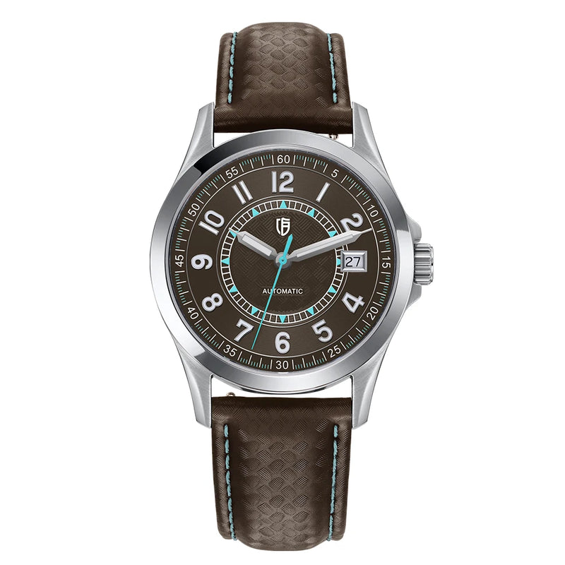 BERNY Watches for Men PT5000 ST2130 Mechanical Automatic Luxury Men's Watch Calendar Super Luminous Sapphire 10ATM Easy Read