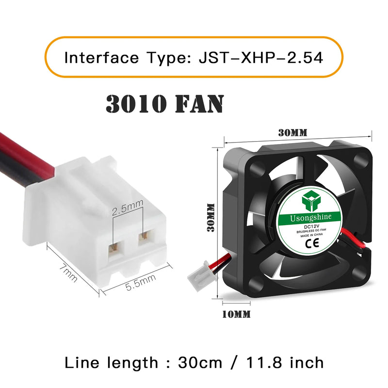 3010 5V&12V&24V Cooling Turbo Fan Brushless 3D Printer - Visuel 8 | SAMAG