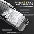 ATTACK SHARK X85 Wireless Mechanical Gaming Keyboard,TKL 82 Keys,Gasket Structure,Knob,RGB Hot Swappable Custom Keyboard