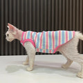 Striped Cat Shirts Stretchy Cat Clothes for Cats Sleeveless Stretchy Puppy Kitten T Shirts Pet Vest Soft Breathable Cat Tank Top