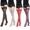 Sexy Women Floral Lace Patchwork Over Knee Thigh High Elastic Red Black Stockings Women's Over Knee Thigh сексуальныfleshl Light