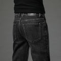 Cotton Stretch Jeans Men Classic Retro Straight Slim | SAMAG