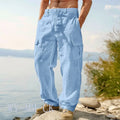 European And American Men's Cotton And Linen Trousers | SAMAG