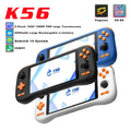 NEW Handheld Game Console K56 5.5'' Touch Screen 50 Emulators for PS1/PSP/DC/SS Android 14 5000mAh WIFI5 Retro Game Player