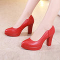 high quality leather shoe for women 6cm 8cm high heel platform point toe 32 33 34 elegant and fashion shoe black white silver