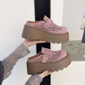 2026 Women's Fashion Chunky Platform Mules Slip-On Breathable Summer Shoes Casual Comfort Slides