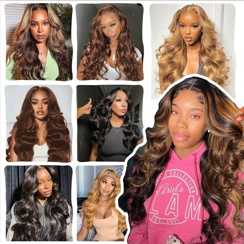 12A Human Crochet Hair Body Wave Bundles Human Hair For Women Knotless Pre-Separated #27 Honey Blonde Feather Crochet Human Hair
