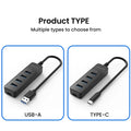 USB 3.0 Power Adapter 4-Port Multi-Function USB Hub USB 2.0 Type-C Hub Multi-Function Expansion Accessory
