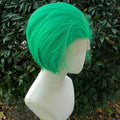 Light Green Short Bob Cut for Women Cosplay 13x4 Lace Front Wigs for Men Glueless Synthetic Hair Heat Resistant Free Part 150%