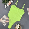 Special Tight-Fitting New Casual Mesh Sexy Bodysuits Erotic Underwear Solid Color Transparent Pure Desire Bodysuits Elegant 55IC