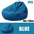 1/2Pcs Lazy Sofa Cover Soft Comfortable Sofa Chair Decorative Breathable Chair Sofa Cover with 3 Side Pocket for Furniture Decor
