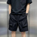 Men Elastic Drawstring Cargo Shorts Multi Pocket Loose | SAMAG