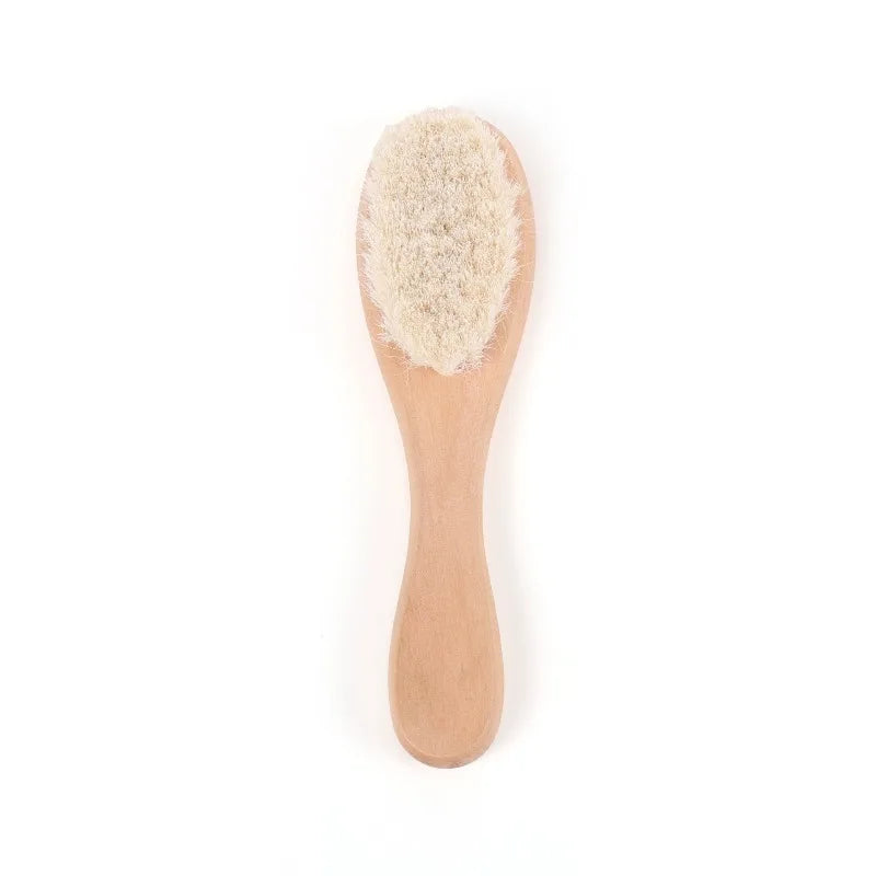 1/2/ Newborn Wool Baby Wooden Brush Comb Hair Infant Head - View 9 | SAMAG