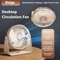 Lenovo USB Rechargeable Table Fan Portable Small Fan for Student Dormitory Computer Summer Gadget Home Desk Office Cooling Fan