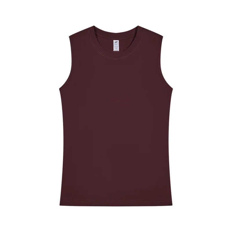 MRMT 2026 Brand New Men's Cotton Tanks Tops Solid Color Undershirt Sleeveless Man T shirt Tank Top Bottoming Men Vests For Male