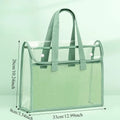 Large-capacity transparent file bags - Multi-pocket design, suitable for tablets, A4 paper and stationery, Back-to-School season
