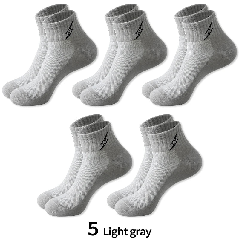 Cotton Cushion Socks Men Quarter Ankle Athletic Running | SAMAG