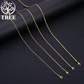 18K Gold Snake Chains Necklace 925 Sterling Silver Men's 1mm 2mm 3mm Chains Jewelry For Women Long Chains Accessories Gifts