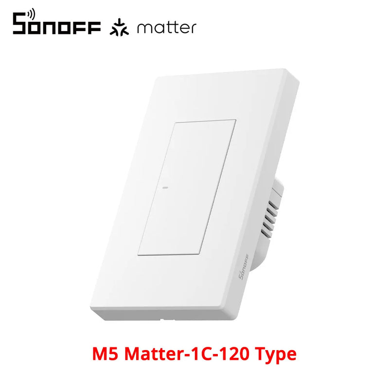 SONOFF M5 Matter WiFi Smart Wall Switch Smart Home Remote Control Works with Apple Home Alexa Google Assistant Alice