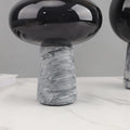 Marble Glass Vase Ornaments Hydroponic Vases Desktop Flower Arrangement Floral Organ Dried Flower Vase Decorative Vases Crafts