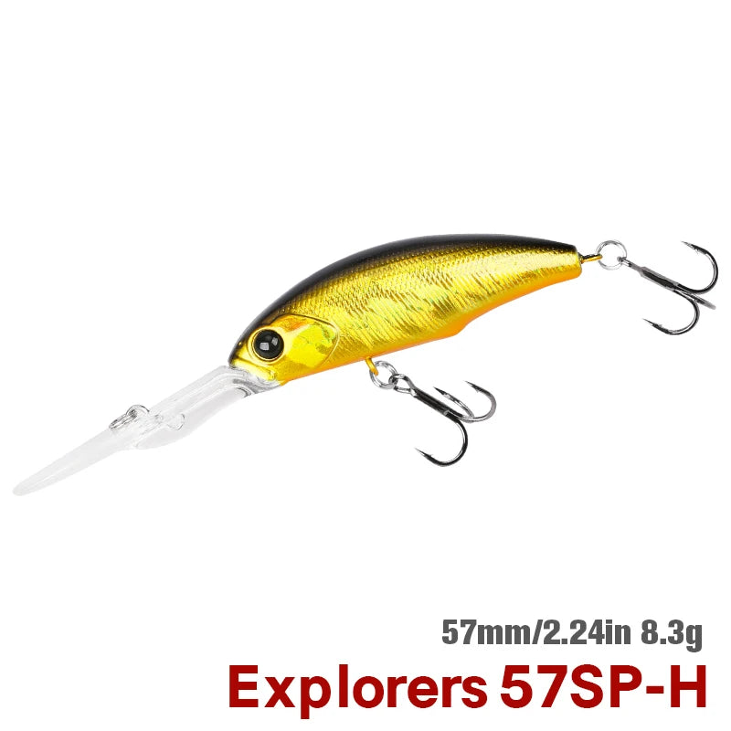 TSURINOYA 57SP Deep Dive Suspending Minnow SHAD Fishing | SAMAG