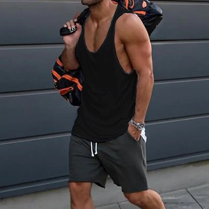 Men'S Classic Sleeveless Vests Are Perfect For Summer Gym Sessions Casual Jogging And As Daily Streetwear Undershirts Tees