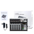 FUHAM KP4 Professional Audio Mixer 4 6 Channel Sound Console with 99 DSP Effects XLR Mic Input 48V Phantom Power for DJ Studio R