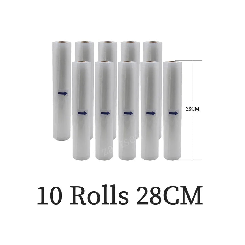 5 Rolls/Lot Food vacuum sealer Storage saver bags Vacuum 5 size Bags For Kitchen Vacuum Sealer to keep food fresh