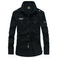 Men's Spring Cotton Casual Shirt Military Tooling | SAMAG