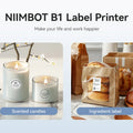 Niimbot B1 Mini Label Thermal Printer Portable Self-Adhesive Bluetooth Maker Machine For Round UV Tag Stickers Labels Rolls