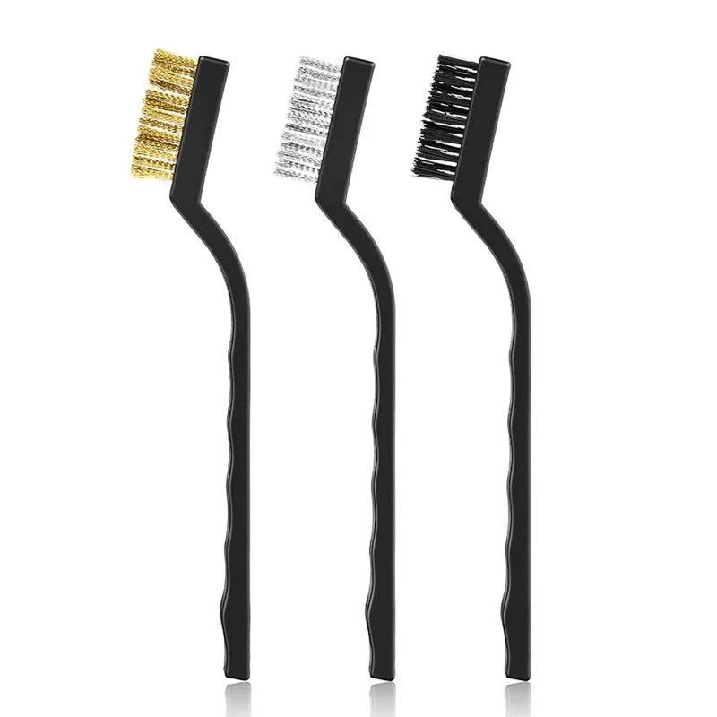3PCS Hard Bristles Brush 3D Printer Nozzle Cleaner Tool Copper/Nylon/Steel Wire Cleaning Brushes for Ender-3/3 Pro Cr10S
